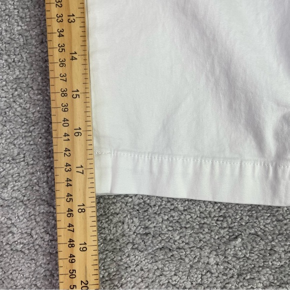 Talbots Perfect Skimmer Pants Women's 8P White Capri Chino Pockets Stretch - Picture 8 of 10